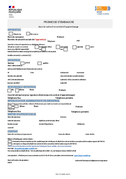 Promesse dembauche transcriptible EDU CFAIMP 006V4 thumbnail
