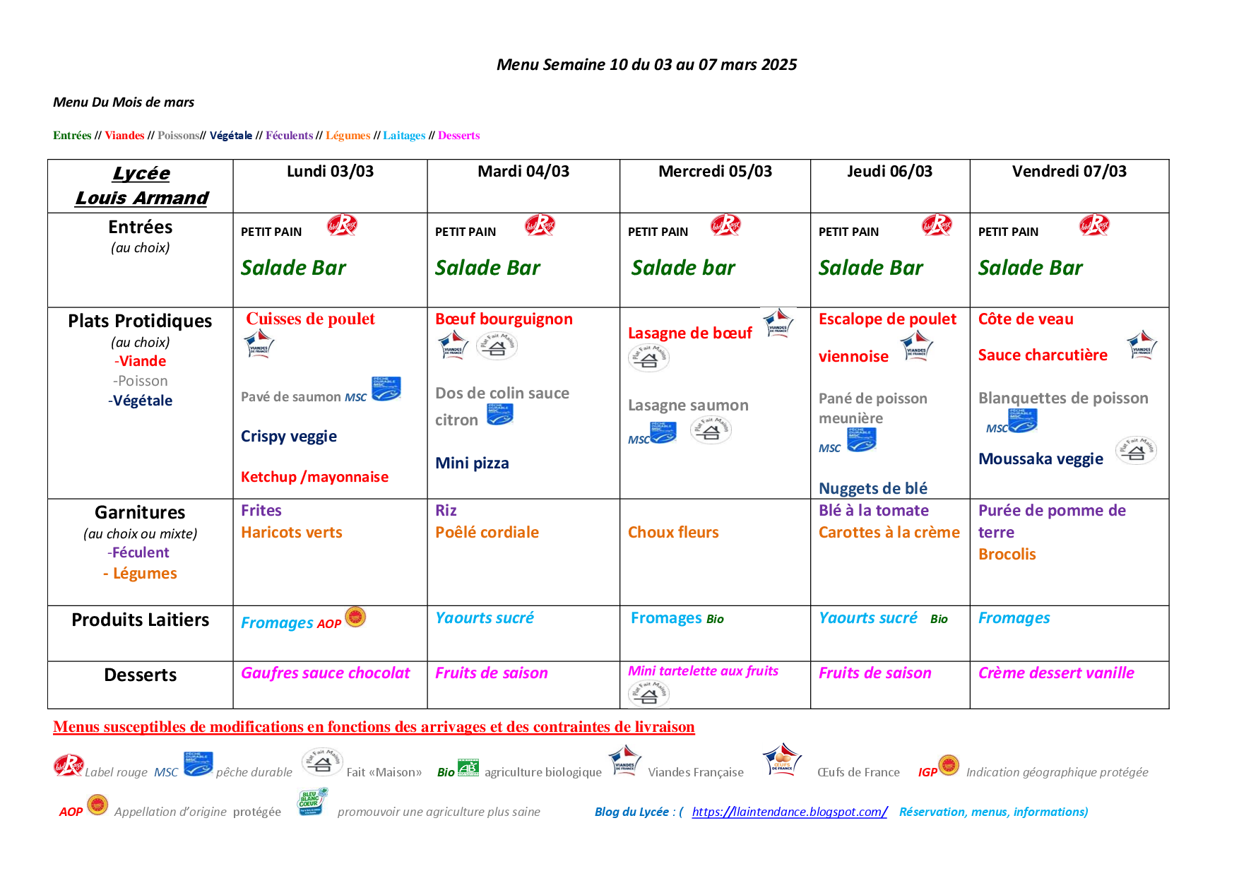 Menu Semaine 39 du 23 au 27 .09 .2024 septembre 2024 Copie 1 