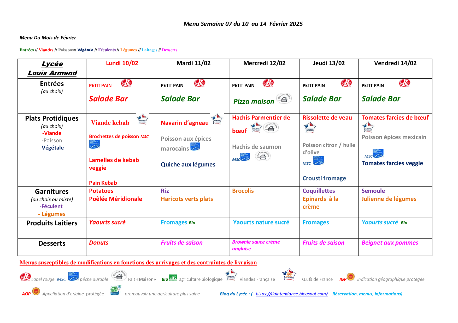 Menu Semaine 39 du 23 au 27 .09 .2024 septembre 2024 Copie 1 