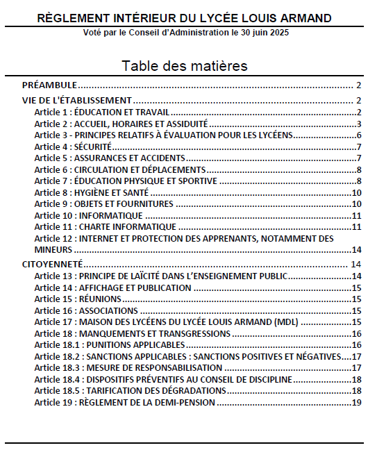 Reglement Interieur click